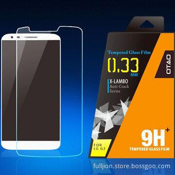Sharp Edge Tempered Glass Screen Protector for LG G2